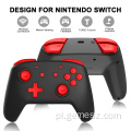 Kontroler gier z oświetleniem LED do przełącznika Nintendo w kolorze czarnym